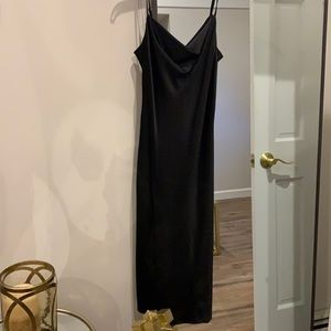 Express black slip dress